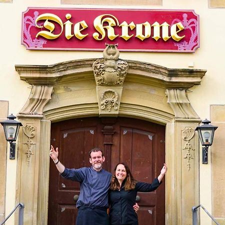 Gasthof Die Krone ชเวบิชฮัลล์ ภายนอก รูปภาพ