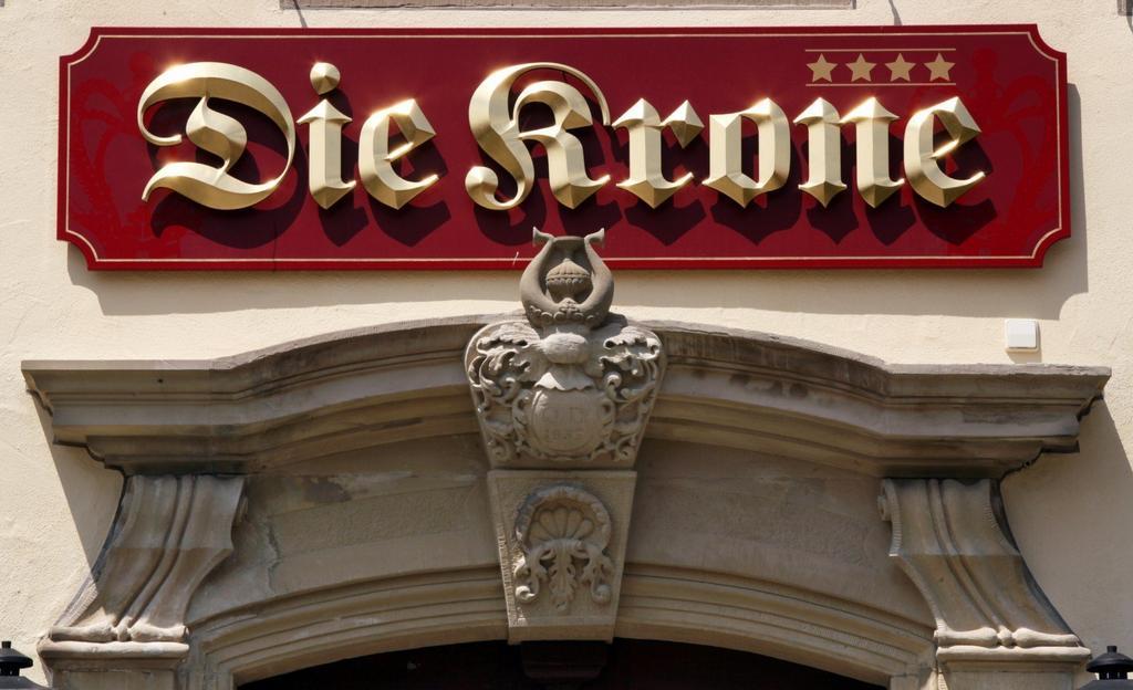 Gasthof Die Krone ชเวบิชฮัลล์ ภายนอก รูปภาพ